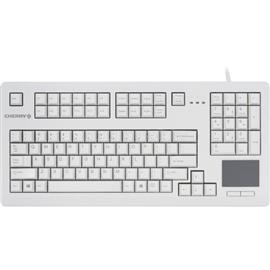 CHERRY G80-11900 vezetékes billentyűzet touchpaddal amerikai angol lokalizáció (világosszürke) G80-11900LUMEU-0 small