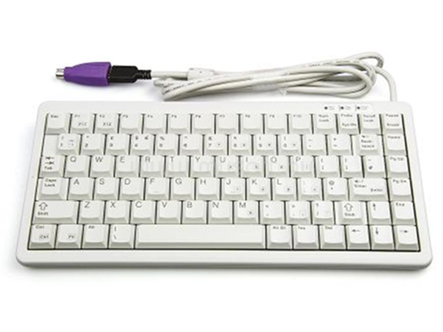 CHERRY G84-4100 COMPACT USB, PS/2 vezetékes billentyűzet angol lokalizáció (világosszürke)