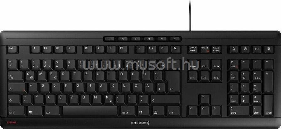 CHERRY STREAM billentyűzet Black HU