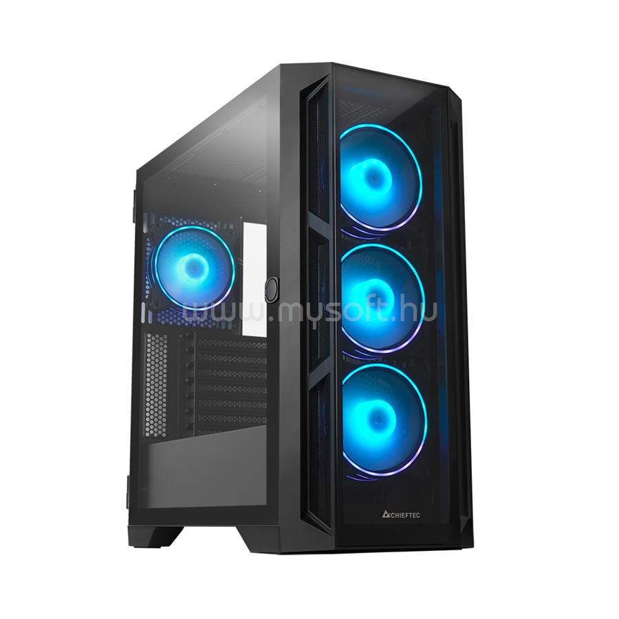 CHIEFTEC APEX GA-01B-TG-OP fekete (táp nélküli) ablakos E-ATX ház