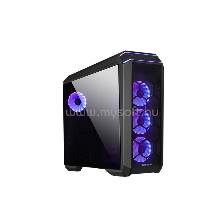 CHIEFTEC Gaming Stallion 3 GP-03B-OP Fekete (Táp nélküli) ablakos E-ATX ház