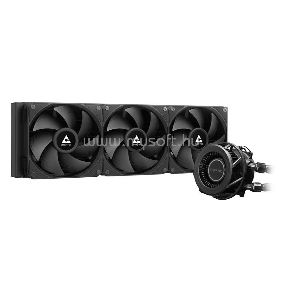 CHIEFTEC Iceberg Pro 360 DARK AiO CPU vízhűtő - CLC-360-VRM-BLK