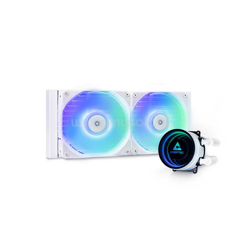 CHIEFTEC Iceberg White 240 RGB CLC-240-RGB-W - 240 mm-es AiO CPU vízhűtő, fehér