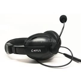 CHILL SZTEREO USB HEADSET, fekete, 2m-es kábel, ki-be kapcsolható mikrofon CH001 small