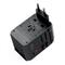 CHOETECH USB-C*2+A*2 (45W, fekete, travel, US,UK,EU,AU), töltő PD6045 small