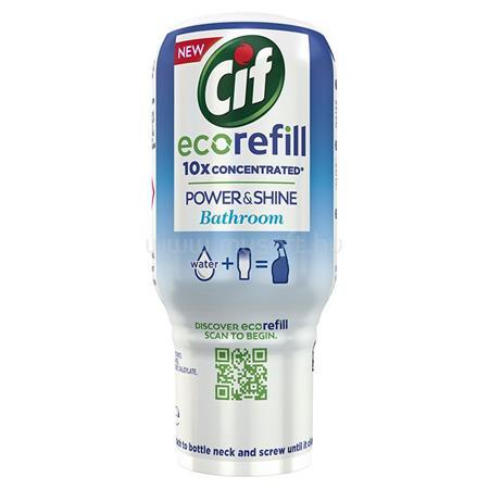 CIF Fürdőszobai tisztító spray, szuperkoncentrátum, utántöltő, 70 ml, "Power&Shine Ecorefill"