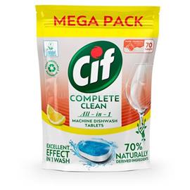 CIF Mosogatógéptabletta, 70 db, "Complete Clean All-in-One", citrom 68384321 small