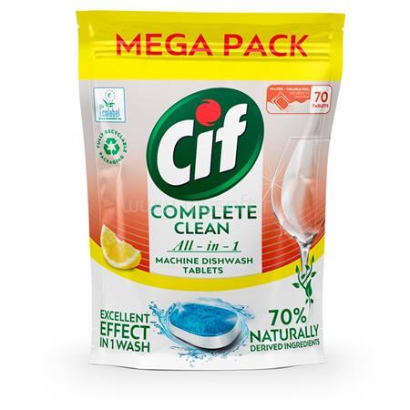 CIF Mosogatógéptabletta, 70 db, "Complete Clean All-in-One", citrom