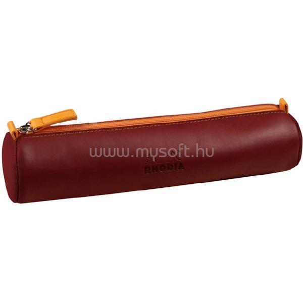 CLAIREFONTAINE Rhodiarama 215x5cm hengeres műbőr burgundivörös tolltartó