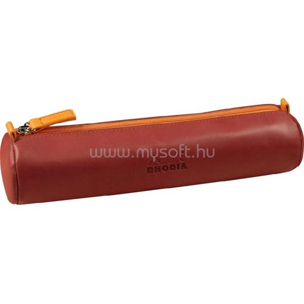 CLAIREFONTAINE Rhodiarama 215x5cm hengeres műbőr narancsvörös tolltartó
