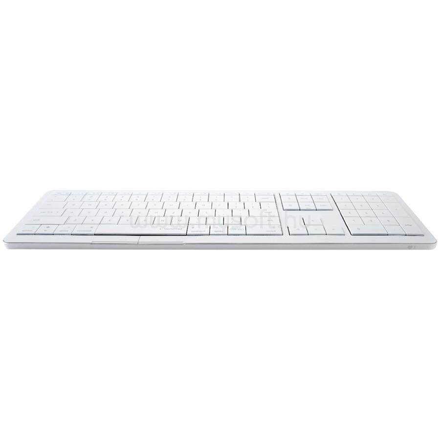 CLEVETURA CLVX 1 Touch-On-Keys AI vezeték nélküli billentyűzet amerikai angol lokalizáció (fehér)