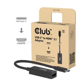 CLUB 3D Átalakító - CAC-2505 (USB-C to HDMI 2.1, 8K60Hz) CAC-2505 small