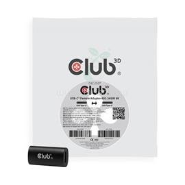 CLUB 3D Átalakító - CAC-2507 (USB-C to USB-C F/F, toldó adapter) CAC-2507 small