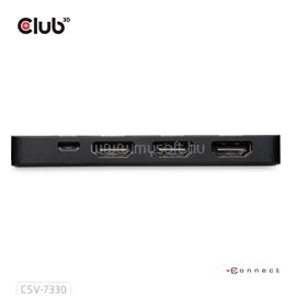 CLUB 3D Átalakító - CSV-7330 (DisplayPort 2.1 to 3xHDMI, 8K60Hz, HDR, HDCP 2.3, HPD, ALT mode) CSV-7330 small