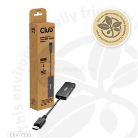 CLUB 3D Átalakító - CSV-7330 (DisplayPort 2.1 to 3xHDMI, 8K60Hz, HDR, HDCP 2.3, HPD, ALT mode) CSV-7330 small
