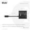 CLUB 3D CSV-2511 USB Hub (USB-C to 2xUSB-C, Bidirectional, 100W PD, 8K60Hz/4K120Hz) CSV-2511 small