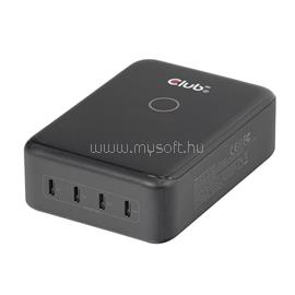 CLUB 3D Hálózati Adapter - CAC-1933 (240W GaN, 4x USB-C, PD3.1, PPS + LED kijelző) CAC-1933 small