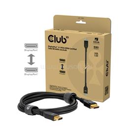 CLUB 3D Kábel - CAC-1094 (DisplayPort 2.1, 8K2420Hz, 2m, DP80, VESA tanúsítvány, M/M) CAC-1094 small