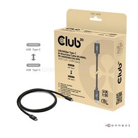 CLUB 3D Kábel - CAC-1570 (USB4 Type-C, 240W PD, 80Gbps, 8K240Hz, 4K540Hz, bidirectional, 1,2m, fehér) CAC-1570 small