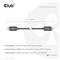CLUB 3D Kábel - CAC-1570 (USB4 Type-C, 240W PD, 80Gbps, 8K240Hz, 4K540Hz, bidirectional, 1,2m, fehér) CAC-1570 small