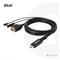 CLUB 3D Kábel - CAC-1712 (HDMI to VGA, M/M, 2m, 28AWG, 1080p, 3.5mm jack, Micro USB táplálás) CAC-1712 small