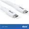 CLUB 3D Kábel - CAC-3001 (USB-C, PD 240W, 20Gbps, 4K60Hz, 2m, fehér) CAC-3001 small
