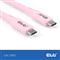 CLUB 3D Kábel - CAC-3002 (USB-C, PD 240W, 20Gbps, 4K60Hz, rózsaszín, M/M, 2m) CAC-3002 small