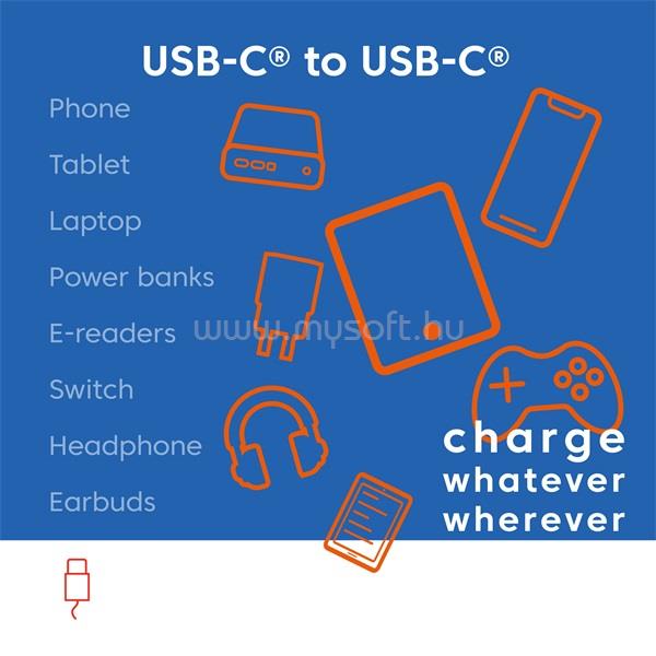 CLUB 3D Kábel - CAC-3032 (USB-C, Mágneses, PD3.1, 240W, 20Gbps, fehér, M/M, 2m)