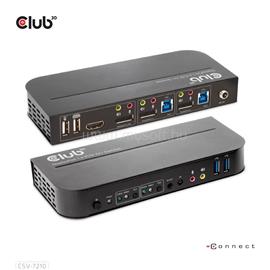 CLUB 3D KVM Switch - CSV-7210 (Dual DP, 4K60Hz, HDMI, KVM, IR távirányító) CSV-7210 small
