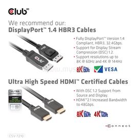 CLUB 3D KVM Switch - CSV-7210 (Dual DP, 4K60Hz, HDMI, KVM, IR távirányító) CSV-7210 small