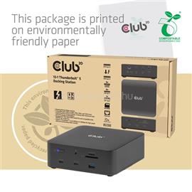 CLUB 3D Notebook Dokkoló - CSV-2562 (180W,Thunderbolt 5 to 2xHDMI, 2xUSB-C, 10Gbps, 2xUSB-A 5Gbps, 1x 10Gbps, 2.5G, M.2) CSV-2562 small