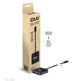 CLUB 3D CSV-1558 (3.2 USB-C to 2xHDMI hub (USB-C 100W PD3.0, 4k60Hz) CSV-1558 small