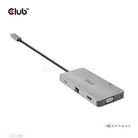 CLUB 3D USB Hub - CSV-1594 (3.1 USB-C Gen 1 to HDMI, 2xUSB-A Gen 1, USB-C Gen 1, VGA, SD, Micro SD 3.0, RJ45, 3,5 Jack) CSV-1594 small