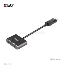 CLUB 3D USB Hub - CSV-7220 (Multi Stream, DisplayPort 1.4 to DisplayPort + HDMI, 2x4K60Hz) CSV-7220 small