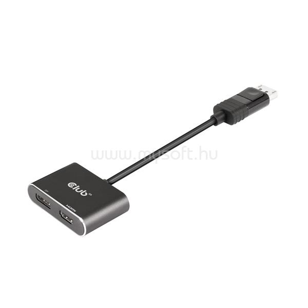CLUB 3D USB Hub - CSV-7220 (Multi Stream, DisplayPort 1.4 to DisplayPort + HDMI, 2x4K60Hz)