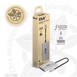 CLUB 3D Video Splitter - CSV-1586 (Thunderbolt 3 to Dual DisplayPort, 40Gbps, 4K60Hz) CSV-1586 small