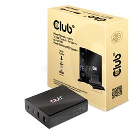 CLUB3D 4 ports, 2x USB Type-A 2x Type-C up to 112W Power Charger CAC-1904 small
