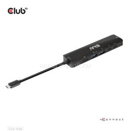 CLUB3D DOC USB Gen1 Type-C, 6-in-1 Hub with HDMI 8K30Hz-4K120Hz, 2xUSB Type-A, RJ45 and 2xUSB Type-C CSV-1596 small