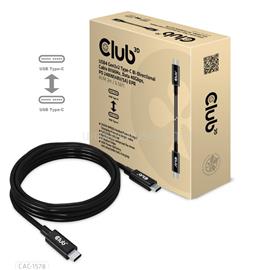 CLUB3D KAB USB4 Gen3x2 Type-C 2m kábel CAC-1578 small