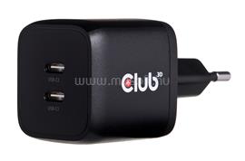 CLUB3D PPS 45W GAN technology, Dual port USB Type-C, Power Delivery(PD) 3.0 Support - Hálózati töltő CAC-1909EU small