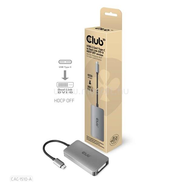 CLUB3D USB 3.2 Type C - DVI-D HDCP OFF adapter