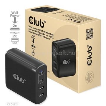 CLUB3D USB-C Power Adapter 100W EU -  Hálózati töltő
