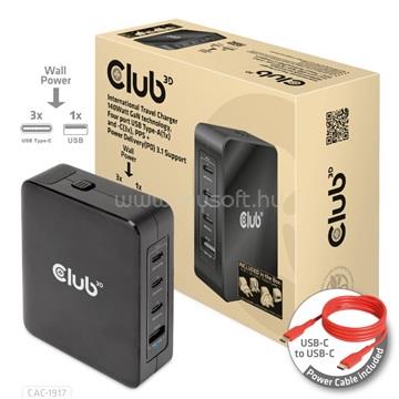 CLUB3D USB-C Power Adapter 140W hálózati töltő