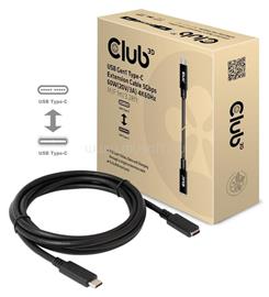 CLUB3D USB Gen1 Type C - USB Type C 4K60Hz 1m kábel CAC-1531 small