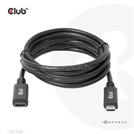 CLUB3D USB Gen1 Type-C Extension Cable 5Gbps 60W(20V/3A) 4K60Hz M/F 2m/6.56ft CAC-1529 small