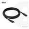 CLUB3D USB Gen1 Type-C Extension Cable 5Gbps 60W(20V/3A) 4K60Hz M/F 2m/6.56ft CAC-1529 small