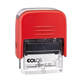 COLOP Bélyegző C10 Printer átlátszó piros ház/fekete párna COLOP_49990 small