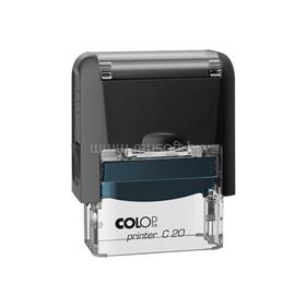 COLOP Bélyegző C20 fekete átlátszó ház/kék párna COLOP_58390 small
