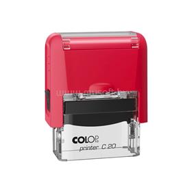COLOP Bélyegző C20 piros átlátszó ház/fekete párna COLOP_58388 small