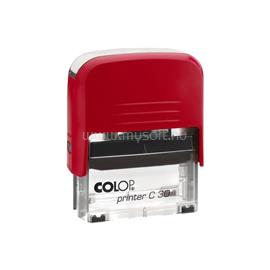 COLOP Bélyegző C30 piros átlátszó ház/fekete párna COLOP_58396 small